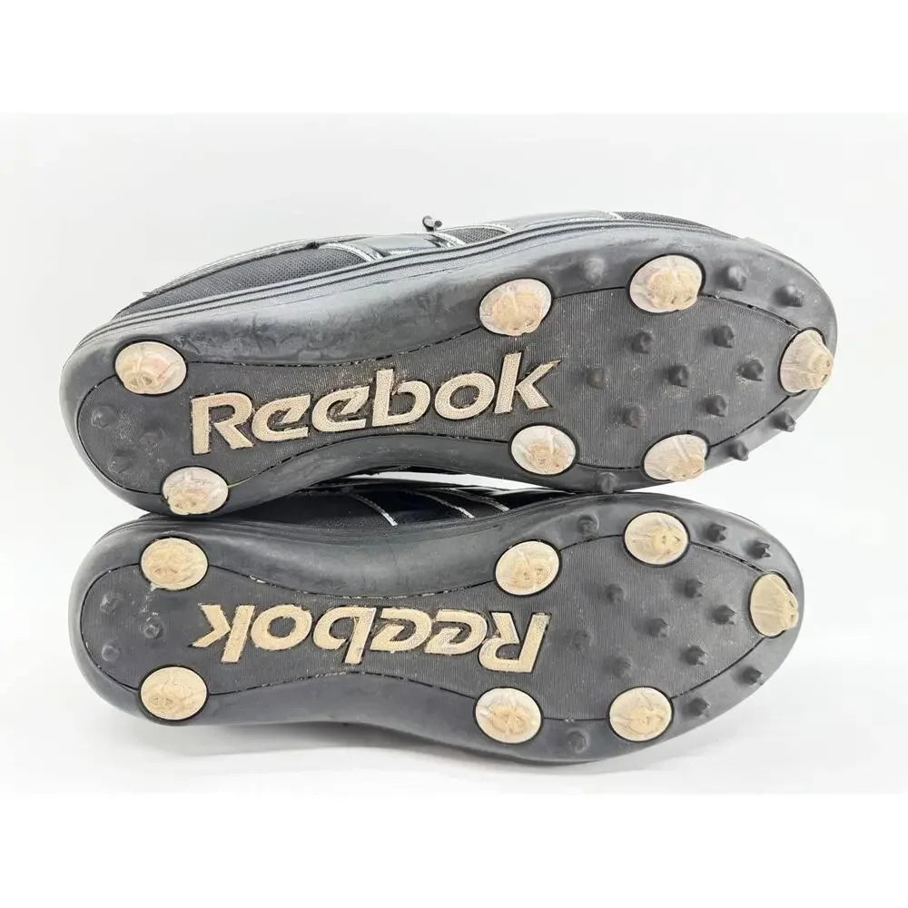 Reebok NFL RB 603 Men’s Size 13 Black Mid Top Football Cleats